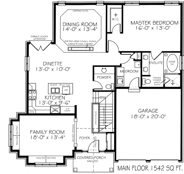 The Providence - Main Floor - Floorplan